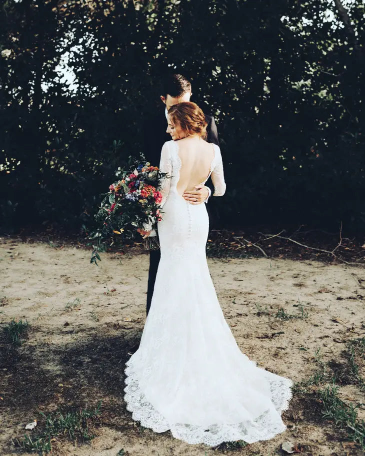 Bridal Dress Brooke Gown in Alencon Lace