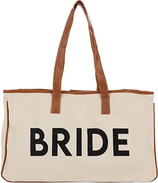 Large Cotton Tote Bag - Bride