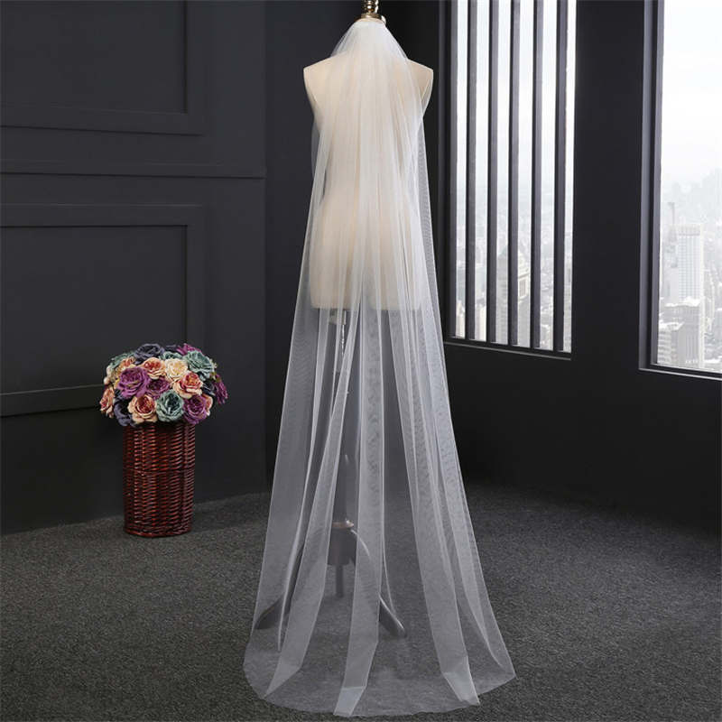 Bridal Classic Design Floor Length Wedding Veil