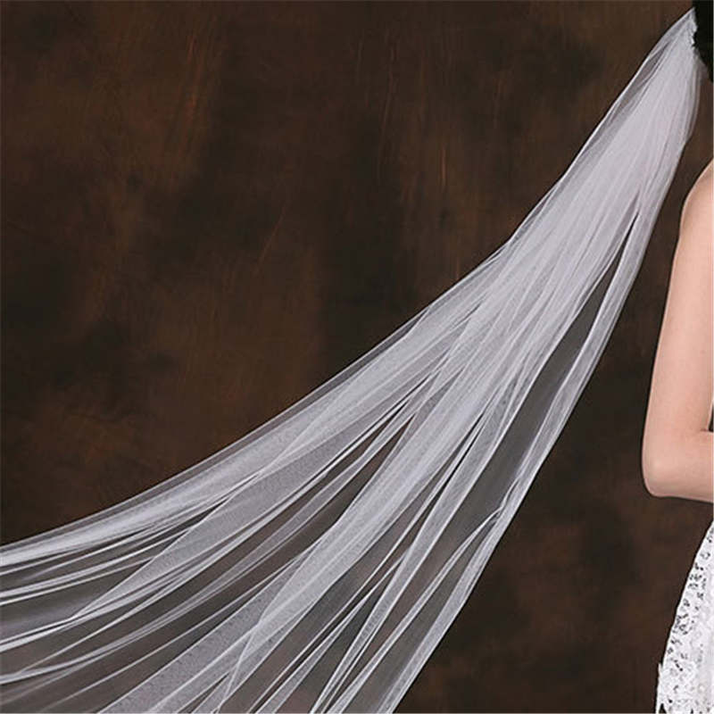 Bridal Classic Design Floor Length Wedding Veil